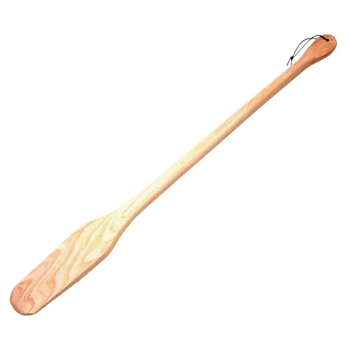 Cajun Stir Paddle, 3 in W Blade, 35 in OAL, Wood Blade Brown