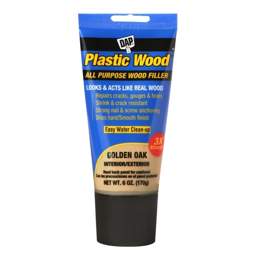 COLORmaxx Wood Filler, Paste, Slight, Golden Oak, 6 oz Tube