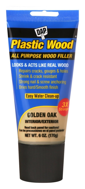 DAP 00582 COLORmaxx Wood Filler, Paste, Slight, Golden Oak, 6 oz Tube