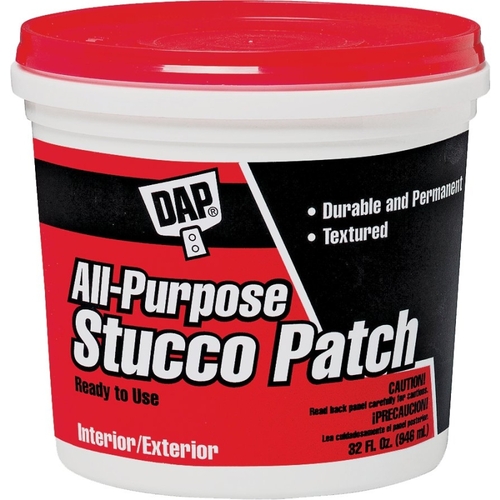 DAP 60590-XCP4 Stucco Patch, Gray, 1 gal Tub - pack of 4