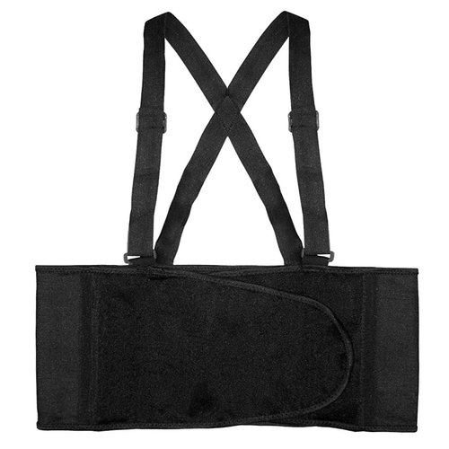 Back Support Belt, L, Fits to Waist Size: 38 to 47 in, Elastic