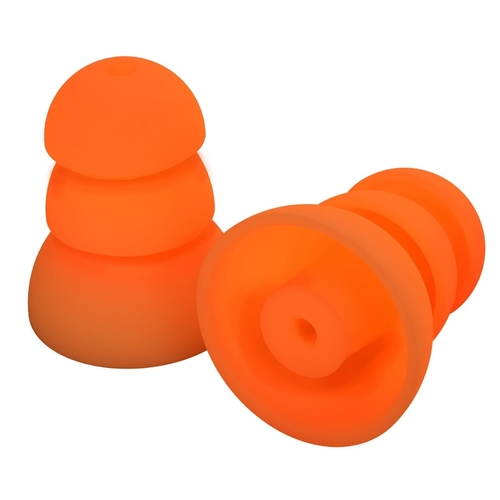 Plugfones PRP-SO10 ComforTiered Series Replacement Plugs, 26 dB NRR, Silicone Ear Plug, Orange Ear Plug