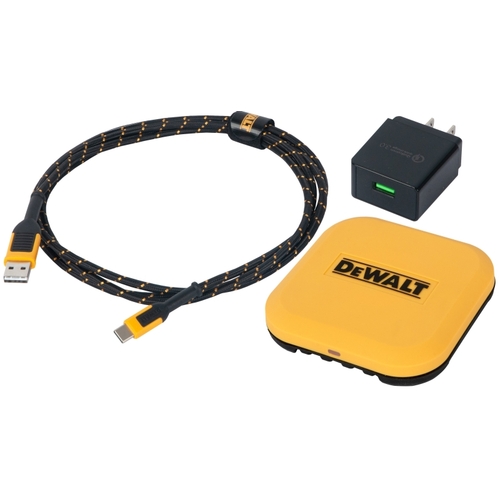 DEWALT 141 0476 DW2 USB Charger, 6 ft L Cord, Black