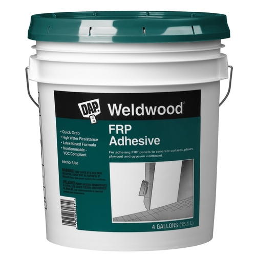 Weldwood 60481 60481 FRP Adhesive, White, 4 gal