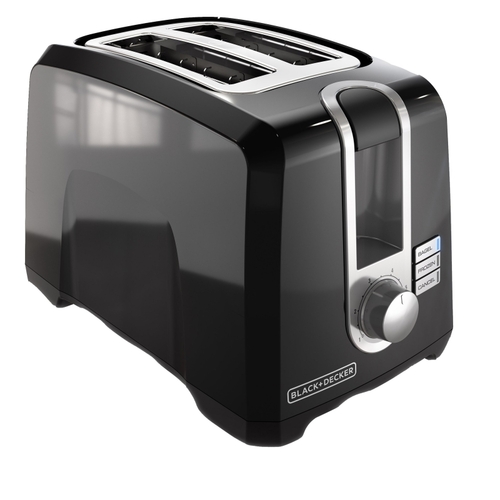 SPECTRUM T2569B Toaster, 850 W, Button Control, Black