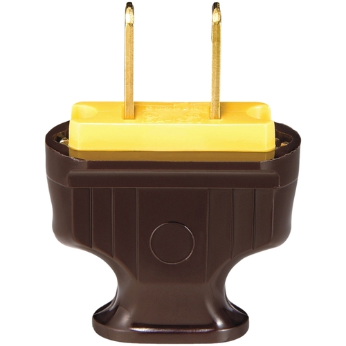 Eaton 1912B-BOX Electrical Plug, 2 -Pole, 15 A, 125 V, NEMA: NEMA 1-15, Brown
