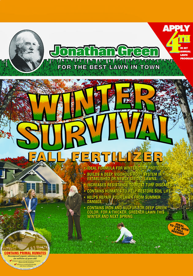 Jonathan Green 12400 Fall Lawn Fertilizer, 15 lb Bag, Granular, 10-0-20 N-P-K Ratio