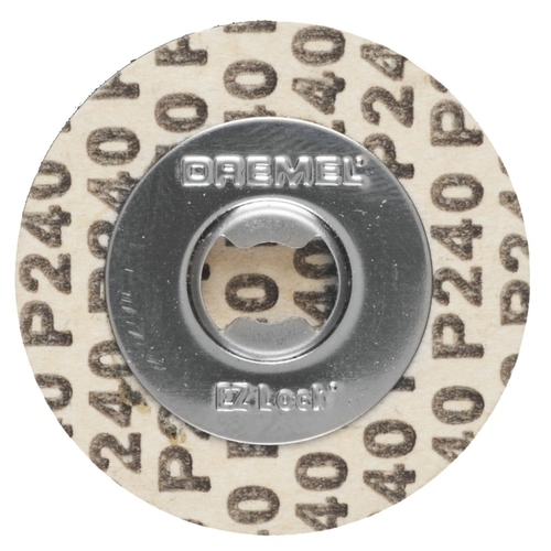 Dremel EZ413SA EZ Lock Sanding Disc, 1-1/4 in Dia, 240 Grit, Fine