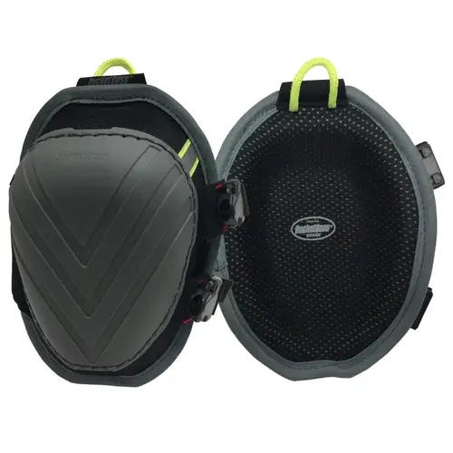 Bucket Boss FX2 KneeKeeper HV Series Molded Nonmar Knee Pad, Foam Pad, Buckle Closure Gray