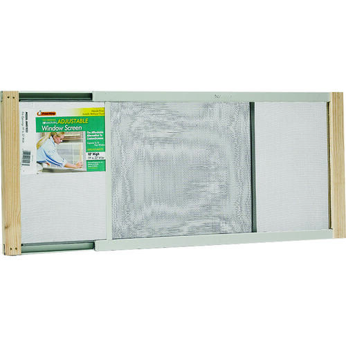 Frost King AWS1033 W.B. Marvin Window Screen, 10 in L, 19 to 33 in W, Aluminum