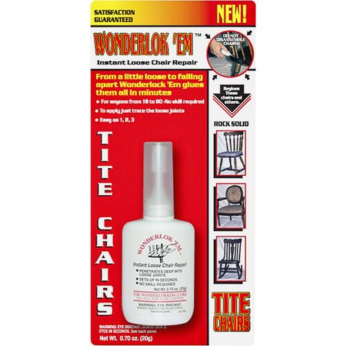 Wonderlok 'Em W2081 Tite Chair Glue, 20 g Bottle