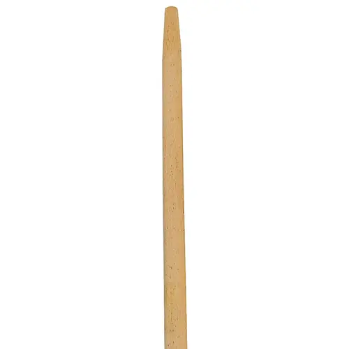 Broom Handle, 1-1/8 in Dia, 60 in L, Wood, Natural