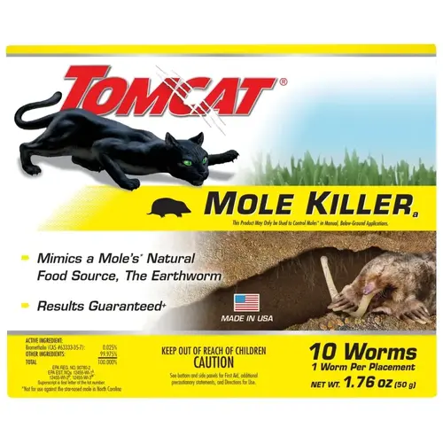 Mole Killer, Solid, 1 Box Amber - pack of 10