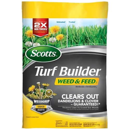 Scotts 25006A Lawn Fertilizer and Weed Control, 15 lb Bag, Granular, 28-0-3 N-P-K Ratio