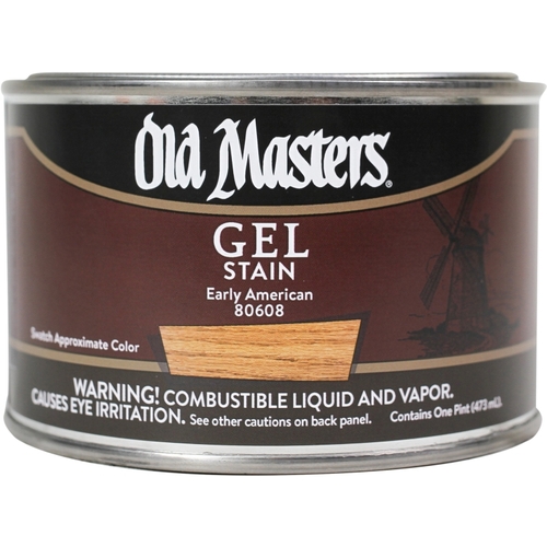 Old Masters 80608 Gel Stain, Early American, Liquid, 1 pt, Can
