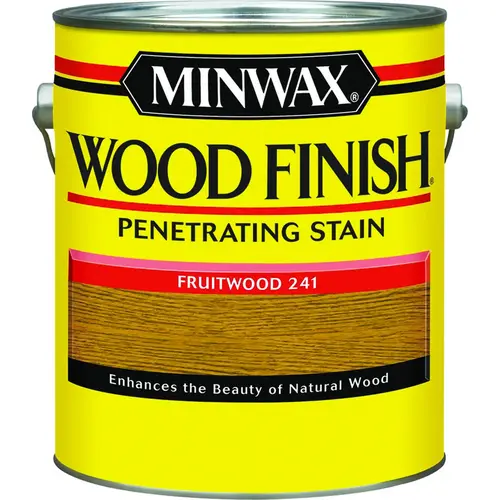 Wood Finish Wood Stain, Fruitwood, Liquid, 1 gal, Can