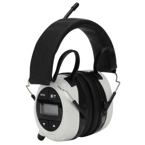 Bluetooth Digital AM/FM Headphones & Protectvie Earmuffs Black