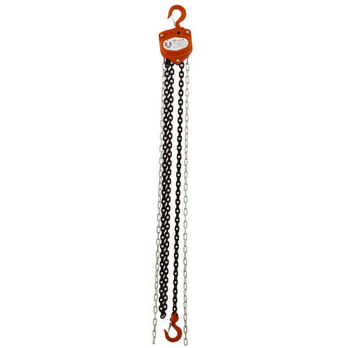 American Power Pull 410 400 Series Chain Block, 1 ton Capacity, 10 ft H Lifting, 12-11/16 in Between Hooks