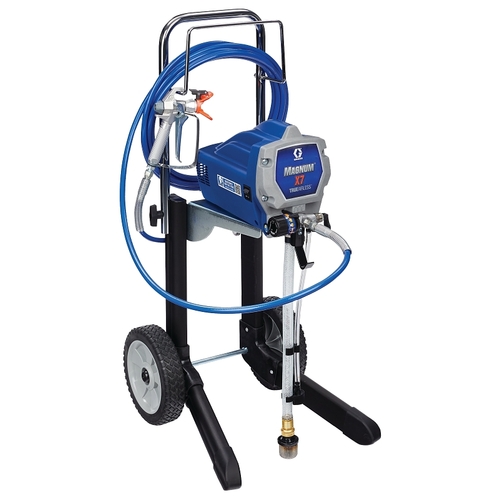 Graco 262805 Magnum X7 Series Electric TrueAirless Sprayer, 0.625 hp, 25 ft L Hose, 0.017 in Tip, 1/4 in Dia Hose