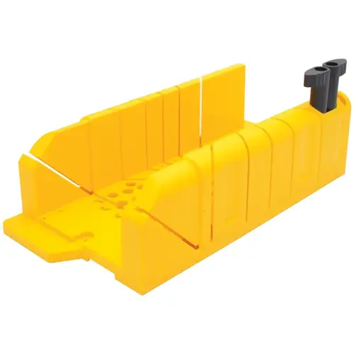 Clamping Mitre Box, 45/90 deg, 45 deg Face Angle, 22.5 deg Octagonal Cutting Slot, Polypropylene