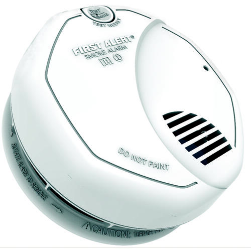 First Alert 1039842 1039842 Smoke and Fire Alarm with Battery, Lithium-Ion Battery, Ionization, Photoelectric Sensor, 85 dB