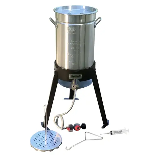 Bayou Classic 200-490 Turkey Fryer Kit, Aluminum Silver