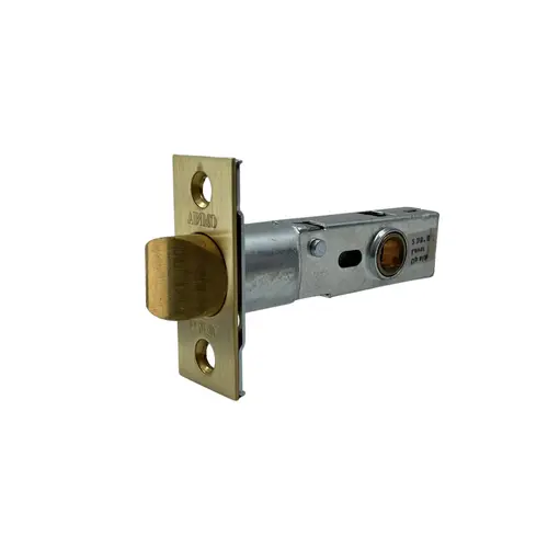 Omnia 105LPA38.4 2-3/8" Lever Passage Latch Satin Brass Finish