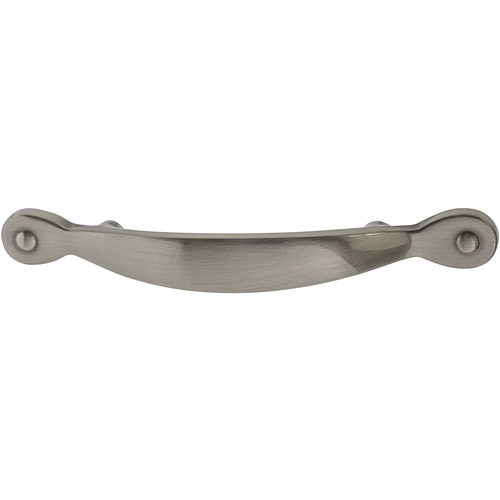 Handle, Zinc Amerock Inspirations Collection, satin nickel Nickel plated, satin-finish