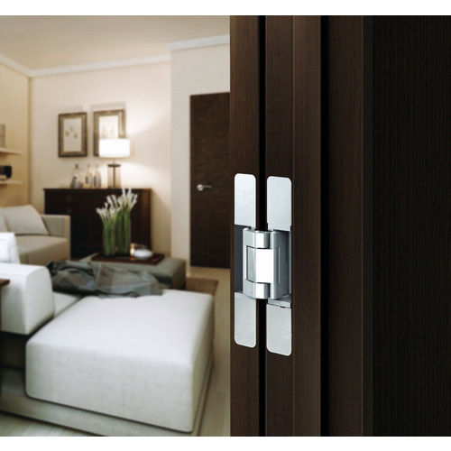 Concealed Hinge, 3-way Adjustment HES3D-W190PB With wide throw With Wide Throw, Polished Brass Brass colored, polished