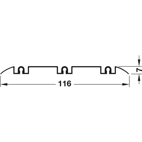Hafele 403.36.602 Triple Bottom Running Track, Hfele Slido RAluflex