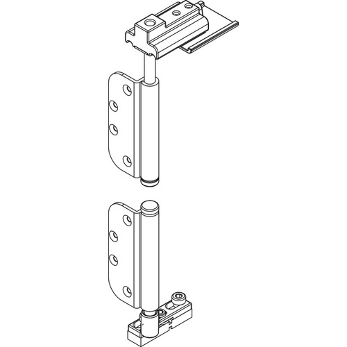 Non-mortise Pivot Set, Al Fresco Summit Al Fresco Summit, PVD Rustic Black Finish