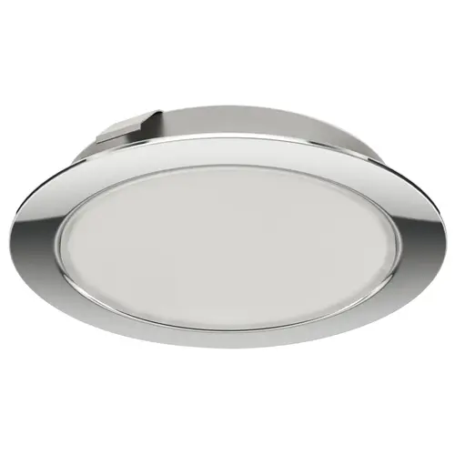 Recess/Surface Mounted Light, Monochrome, Loox LED 3038, 24 V 75 lm/W 225 lm Drill hole : 55 mm (2 3/16"), Polished chrome, light color: Cool white 4000K