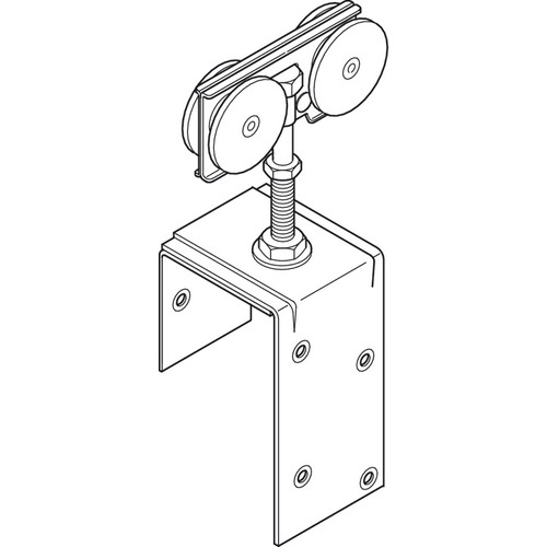 Hafele 94252010 Xcp2 Wood Door Trolley Hanger Vertical And Lateral Adjustment Straightaway 4481