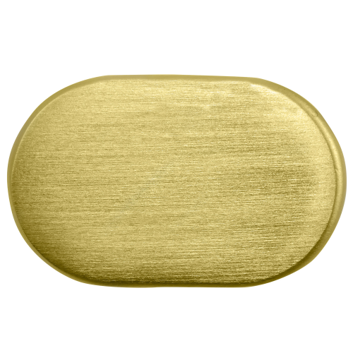 Strategic Brands 81204 Aspen Oval Knob - Matte Brushed Brass