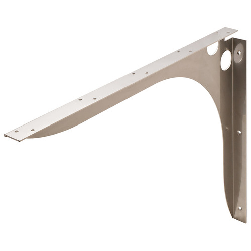 SpeedBrace Work Surface Bracket, Rigid 711 mm 21" 28" 1-3/4" Centers, (LxWxH) 711 x 45 x 533 mm, stainless steel