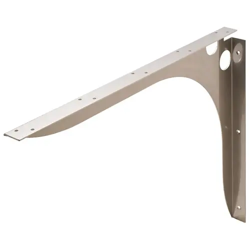 SpeedBrace Work Surface Bracket, Rigid 305 mm 8" 12" 1-1/2" Centers, (LxWxH) 305 x 38 x 203 mm, stainless steel