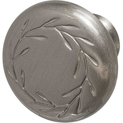 Knob, BP1581G10 Zinc alloy, matt, Nickel plated, Height: 27 mm, Knob diameter: 33 mm Nickel plated, matt