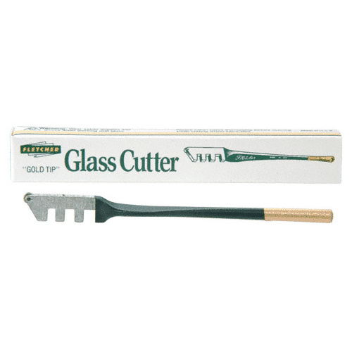 Fletcher 01 Gold-Tip Metal Handle Straight End Glass Cutter