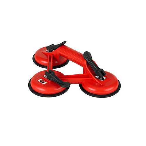 CRL 05063P Plastic Triple Pad Vacuum Lifter Red