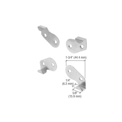 Nickel Plated Goss Mirror Mounting Clip Set