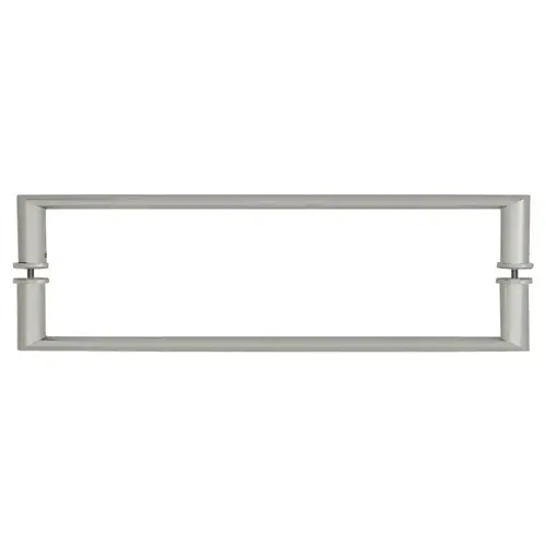 24" Brushed Nickel Back-to-Back Oval/Round Towel Bar