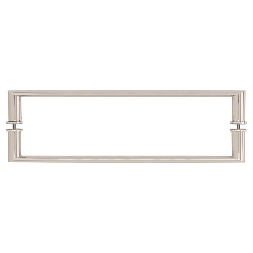 CRL 0R24X24PN 24" Polished Nickel Back-to-Back Oval/Round Towel Bar