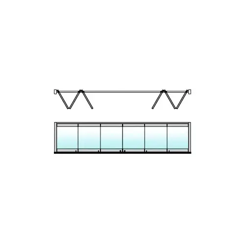 Satin Anodized 120" Length Bottom Guide Channel for OT Series Top Hung Sliders and Bi-Fold Doors