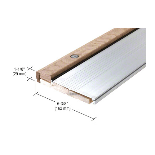 CRL 1003A73 73" Aluminum Oak Adjustable Sill 6-3/8" x 1-1/8"
