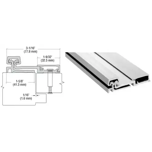 Satin Anodized 150 Series Heavy-Duty Full Surface Continuous Hinge - 120"