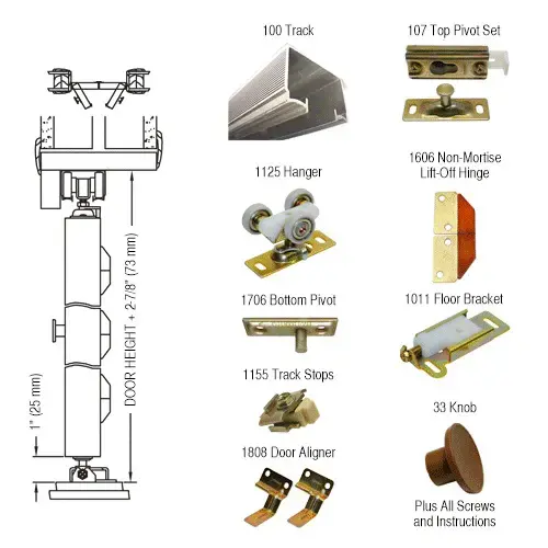 CRL 100FD362 36" Bi-Fold Hardware 2 Door Set