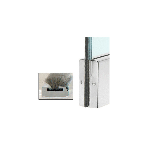 Square Weatherstripping CRL CSW12PS Polished Stainless Weatherstrip Kit with Clear ...