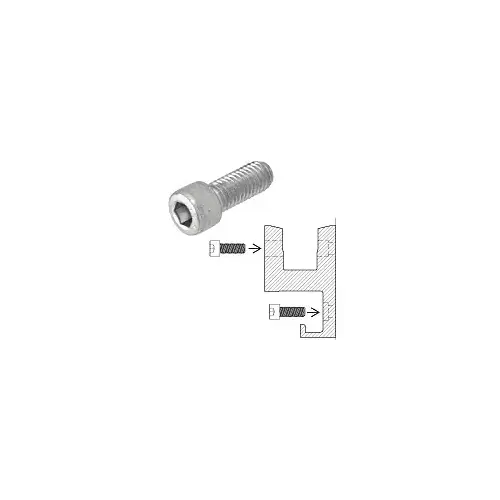 Fastener 1/2"-13 x 1-1/4" Socket Head Cap Screw for RG650 Base Shoe Silver Metallic