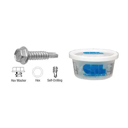 1/4-14 x 2" Self-Drilling Hex Washer Head #3 Screws