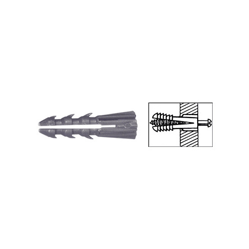 CRL 1319 3/16" Plastic Screw Anchor Without Shoulder - pack of 1000